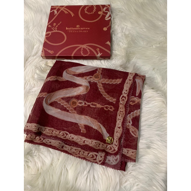 PRELOVED BUTTONSCARVES CHAIN 1 SERIES RUBY