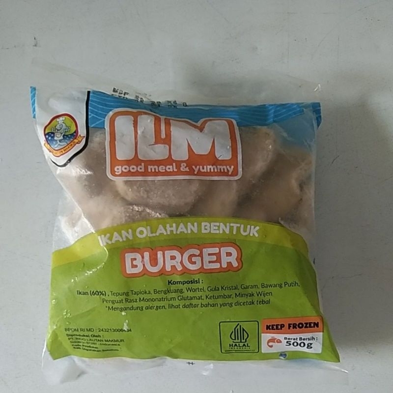 

Ilm olahan ikan bentuk burger berat 500gr