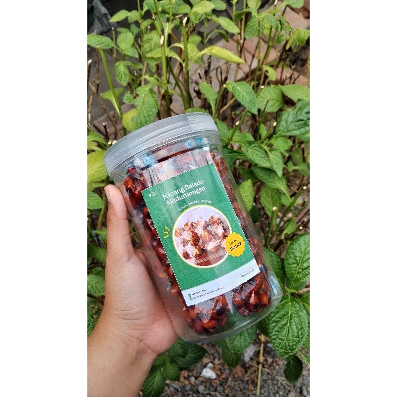 

Kacang Balado Madumongso Isi 25 Pcs Kemasan Toples