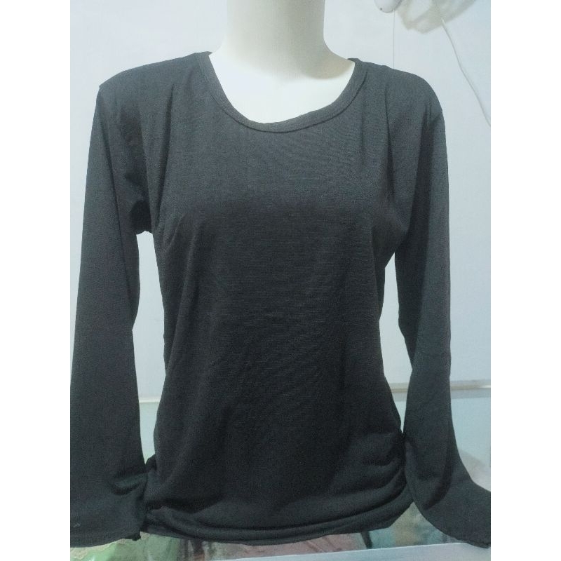 PROMO kaos Mansed Oblong  Wanita Lengan Panjang Bahan Kaos M L XL XXL Terbaru Termurah