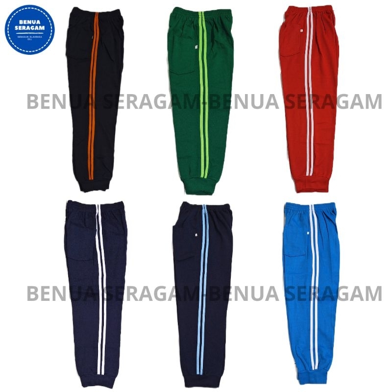 Celana Training Model Jogger Anak Sd/Mi Laki-Laki & Perempuan