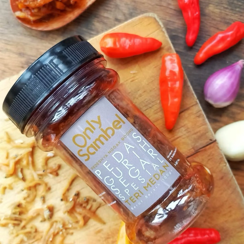 

Sambal Teri Medan pedas segar