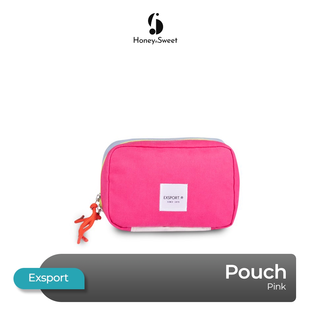 Exsport Celia Beauty Case Bag Tas Pouch Beauty Makeup wanita 2L - Pink