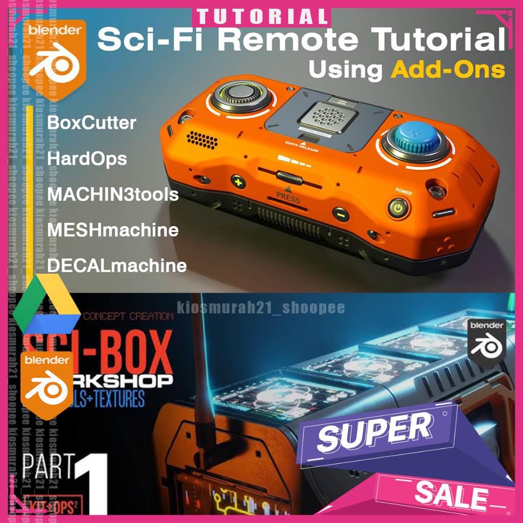 Blender - Sci-Fi Remote Tutorial Blender 3D Tutorial