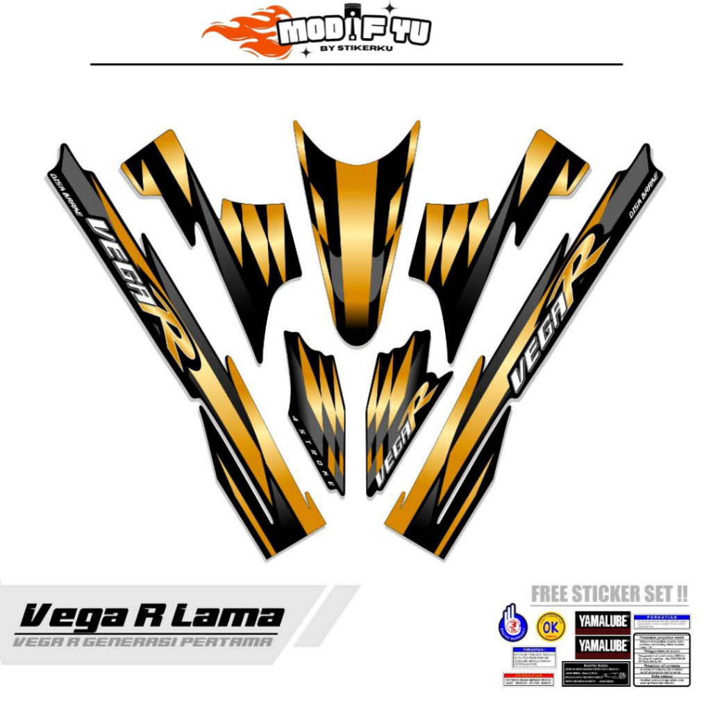STRIPING VEGA R LAMA MOTIF M3 / STIKER VEGA R LAMA / STIPING VEGA R LAMA / SETIKER VEGA R LAMA / LIS
