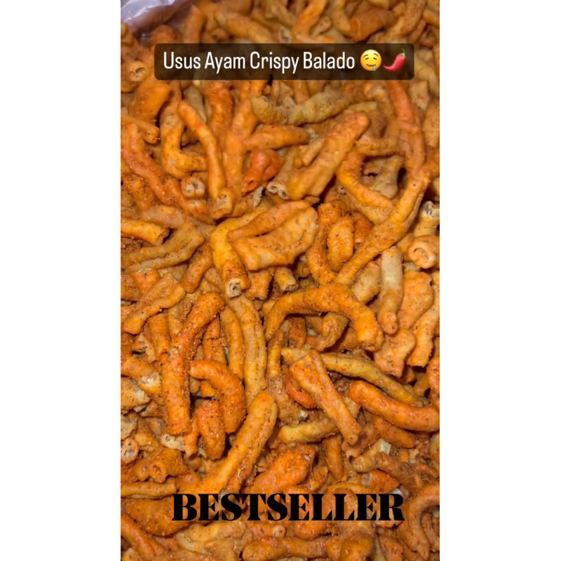 Usus Ayam Crispy Pedas Boncabe 1kg