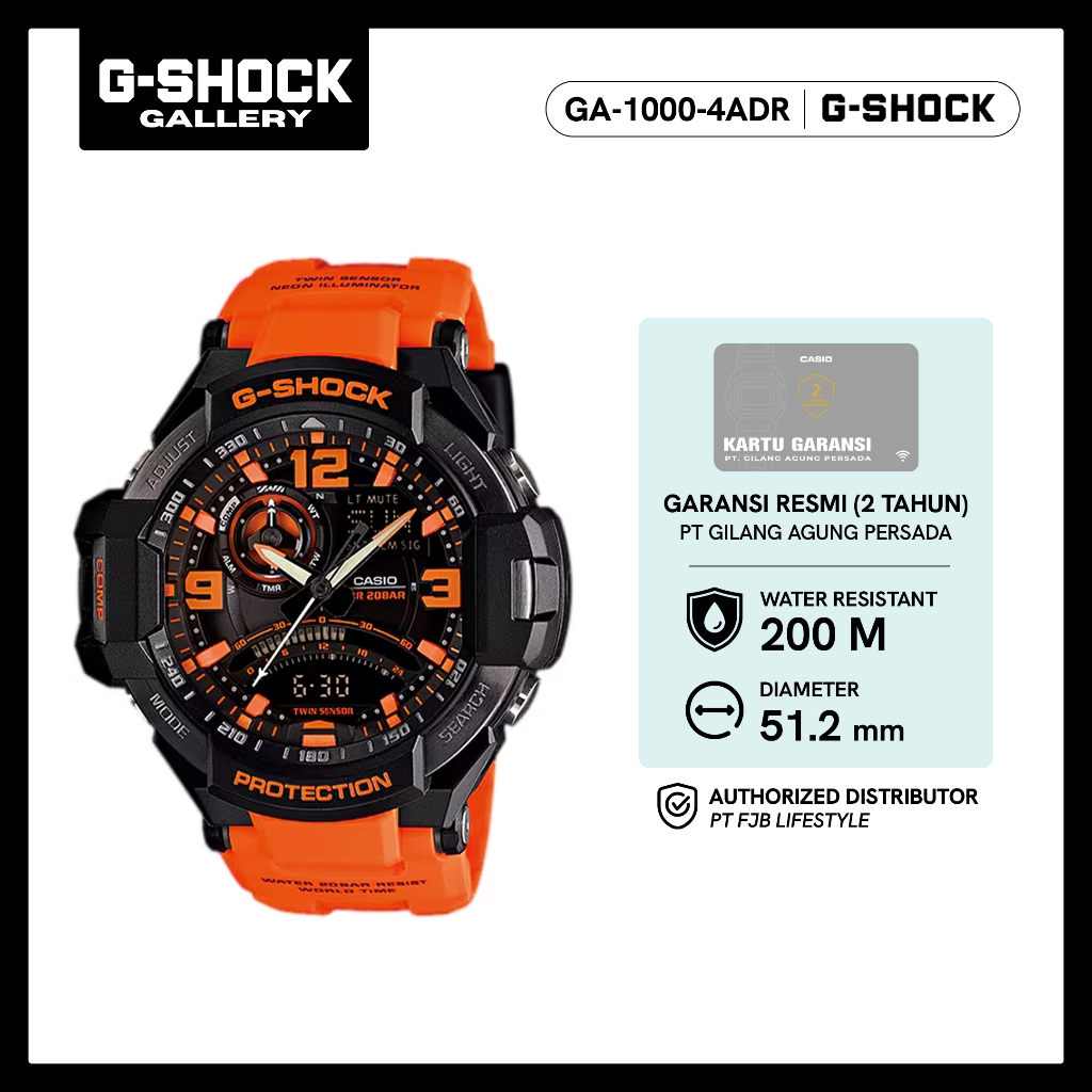 G-Shock GA-1000-4ADR Jam Tangan Pria Original
