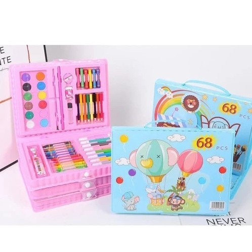 

Set krayon isi 68 pcs ( 2 warna)