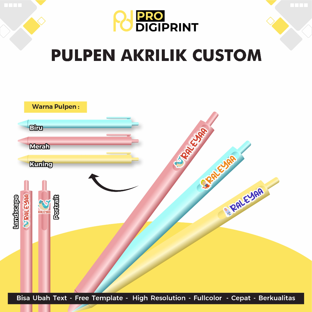 

Pulpen Akrilik Custom - Pulpen Karakter Custom Nama - Pulpen Custom - Pulpen Nama ( Pro Digiprint )