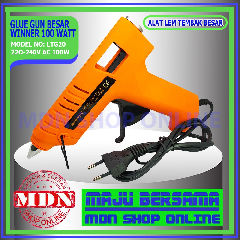 

Alat Lem Tembak 10mm besar - Glue Gun Besar 100w Winner