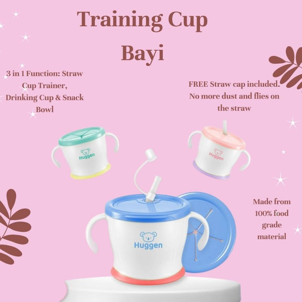 Training Cup Bayi Anti Pecah - Straw Training Mug Baby - Gelas Minum Anak Sedotan Anti Tumpah