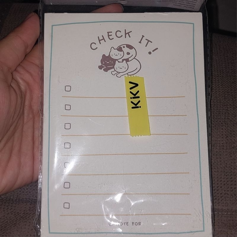 

note kkv warna cream