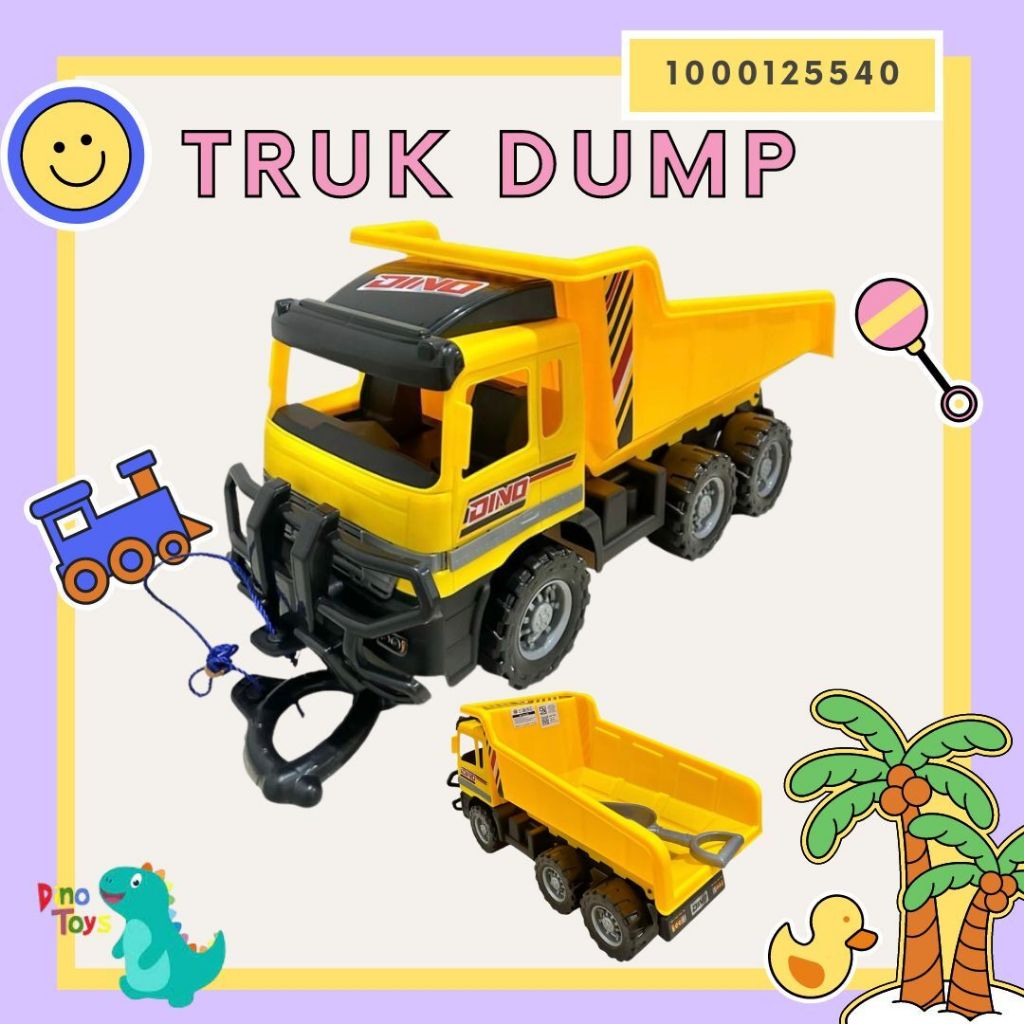 SHP DTL 648 DINO Mobil Truk Pasir Mobil Plastik Truk Dump DINO 650