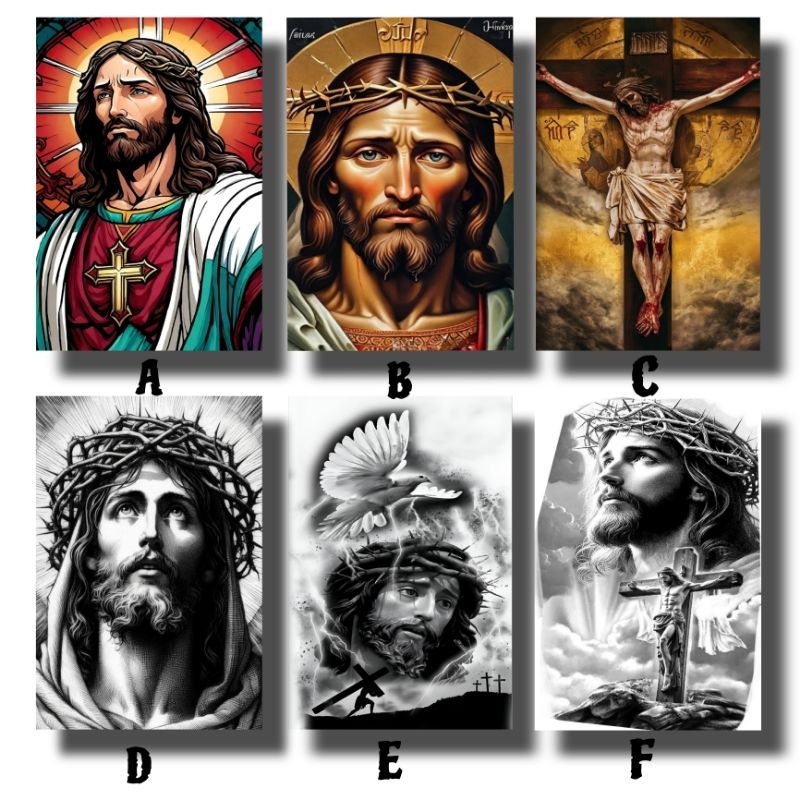 Hiasan Dinding Walldecor Pajangan Kayu Tema Yesus Kristus Kristen Kristiani Aesthetic Jumbo