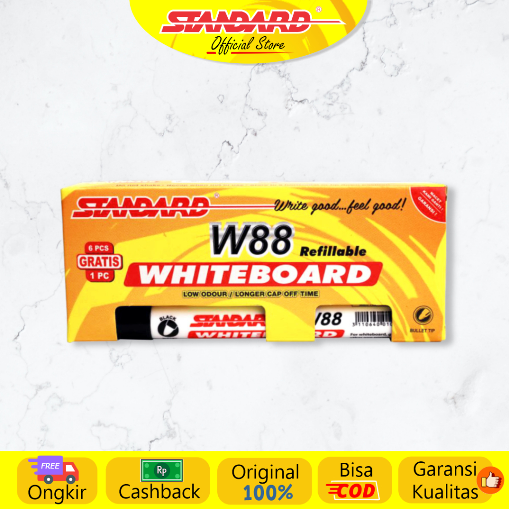 

Standard - W88 Whiteboard Marker ( Spidol yang bisa dihapus )
