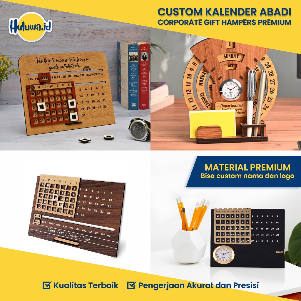

Custom Kalender Abadi / Corporate Gift Hampers Premium Set / Souvenir Farewell Kantor