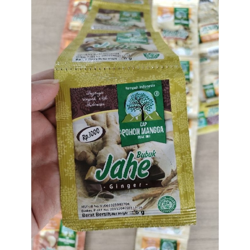 

Jahe Bubuk Cap Pohon Mangga 1 Renceng isi 12 sachet