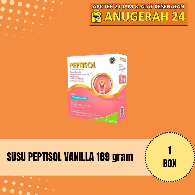 

Peptisol coklat/vanilla 185 gram