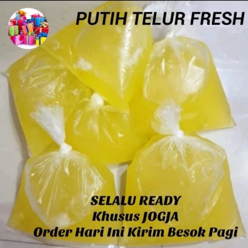 Putih Telur Mentah Fresh Jogjakarta Baru Bening