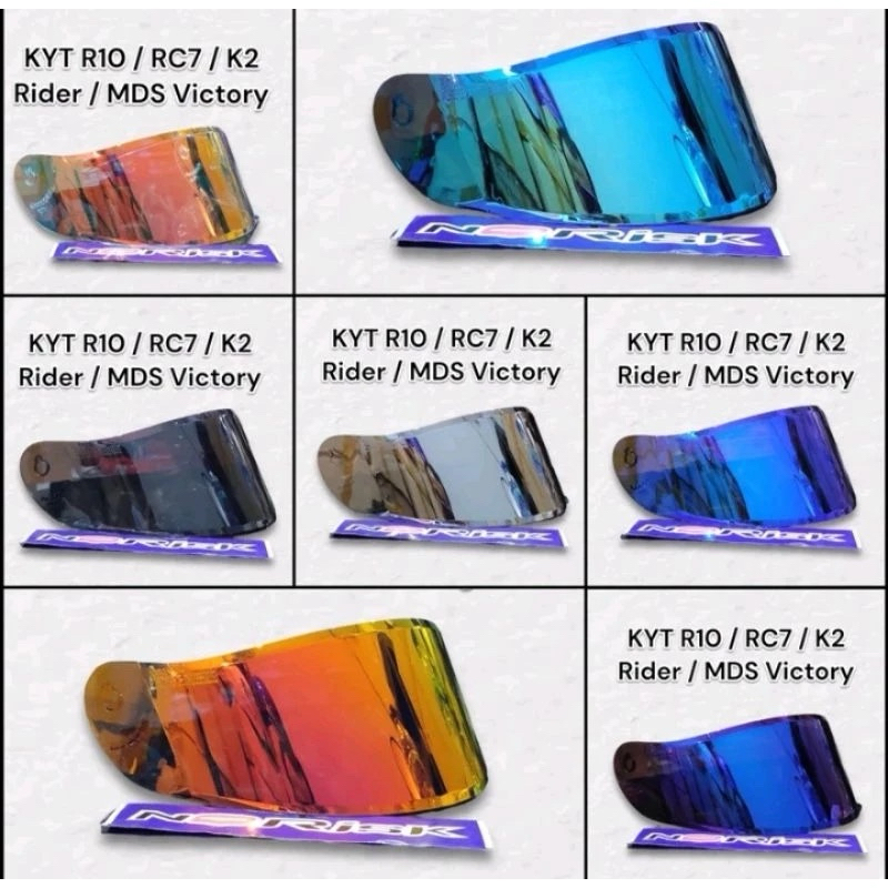 VISOR IRIDIUM KYT R10,KYT RC SEVEN,KYT K2R VNP TERMURAH BISA ((COD))