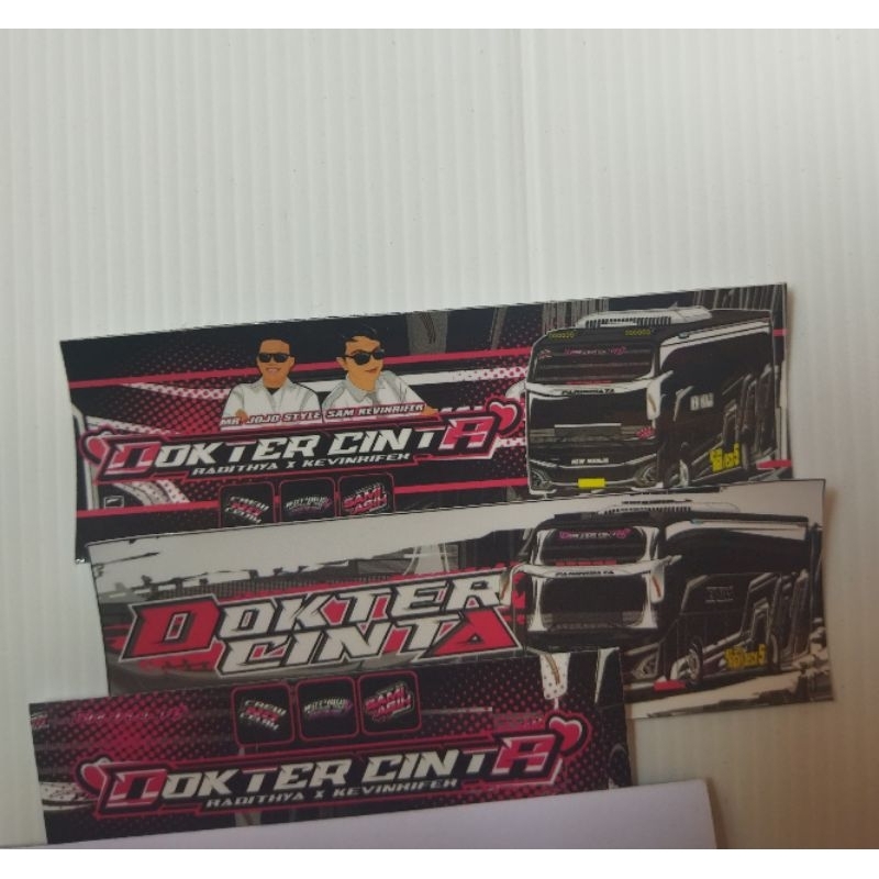 STIKER BASURI DOKTER CINTA ASLI unit