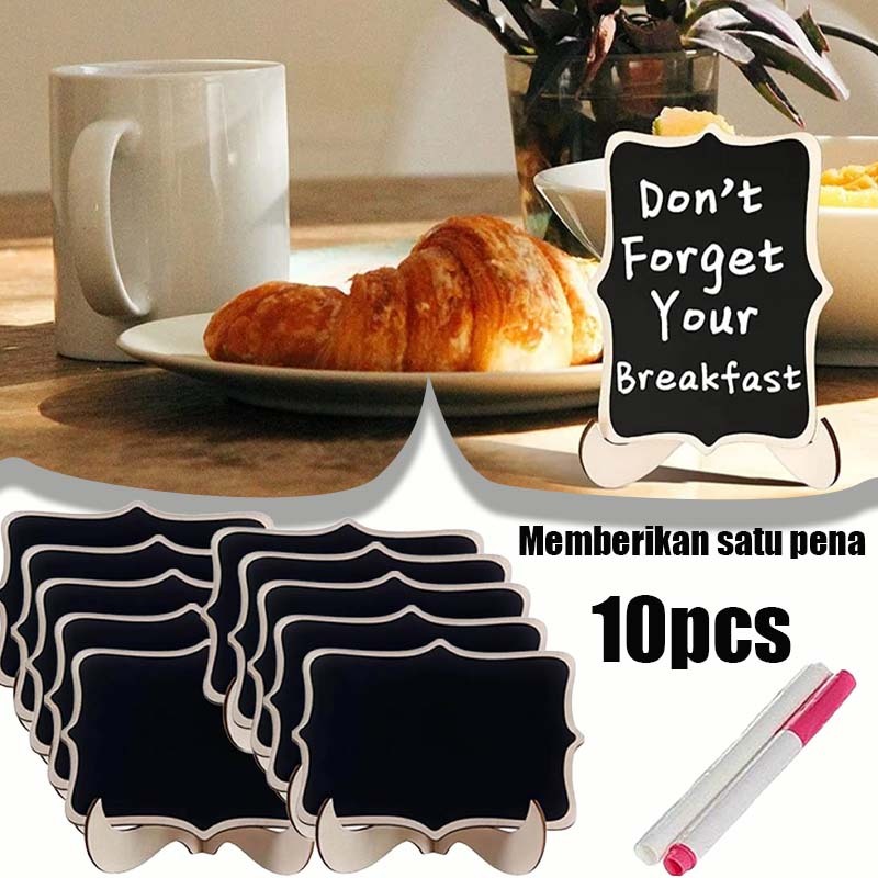 

10pcs Blackboard Standing Mini/Papan Kapur Cafe/Papan Reserved/Papan Tulis Mini Kapur