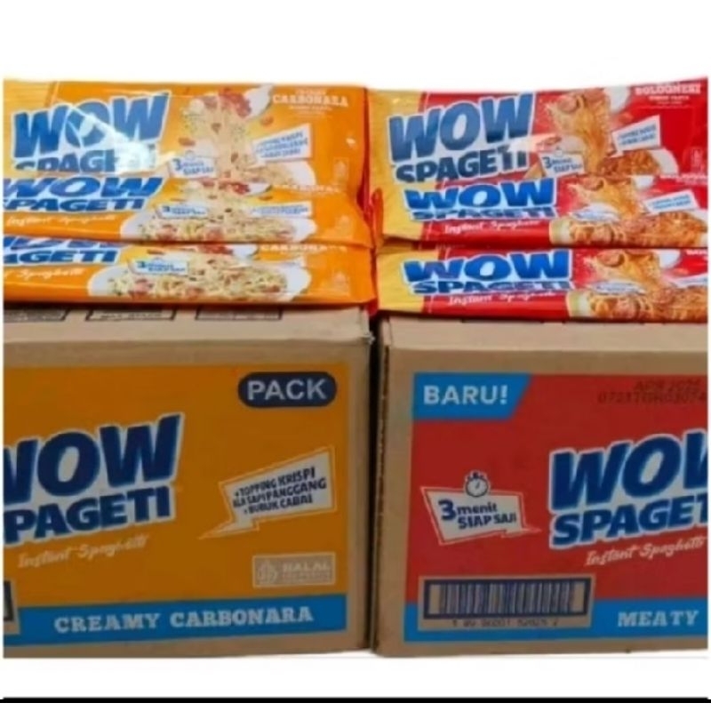 

spagheti wow carbonara/bolognes 10 pcs