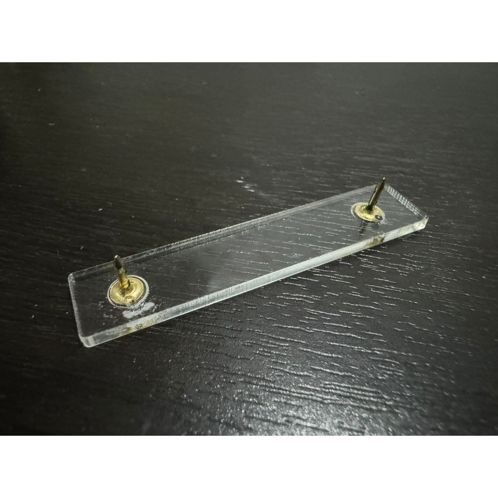

TERMURAH Dudukan paku 10mm name tag akrilik bening paku