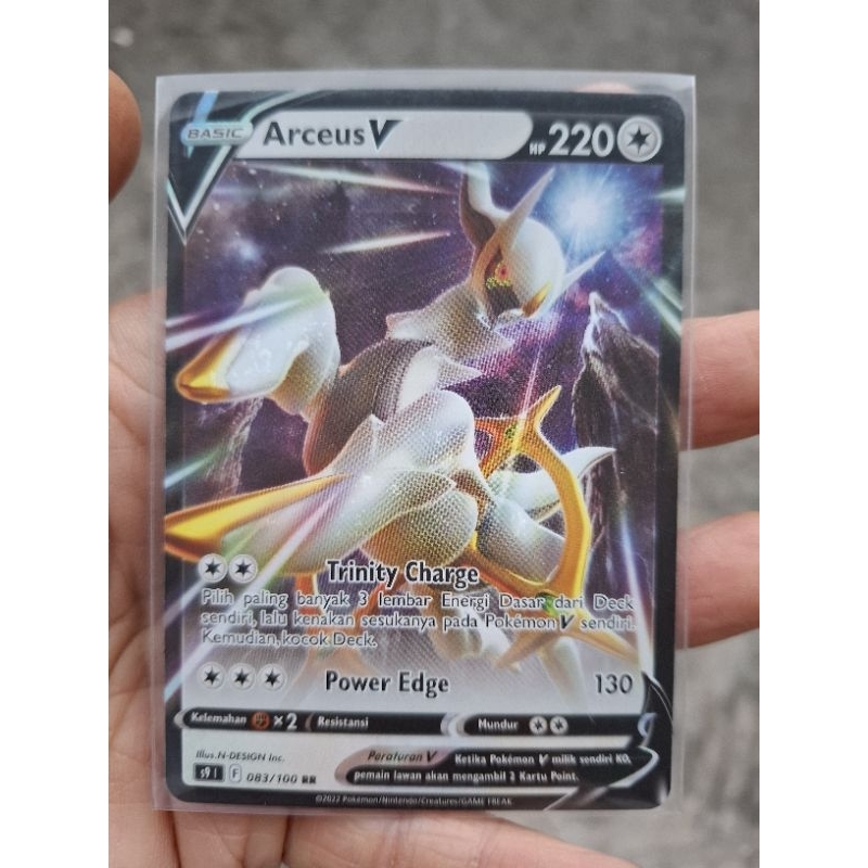 ARCEUS V RR KARTU POKEMON LANGKA