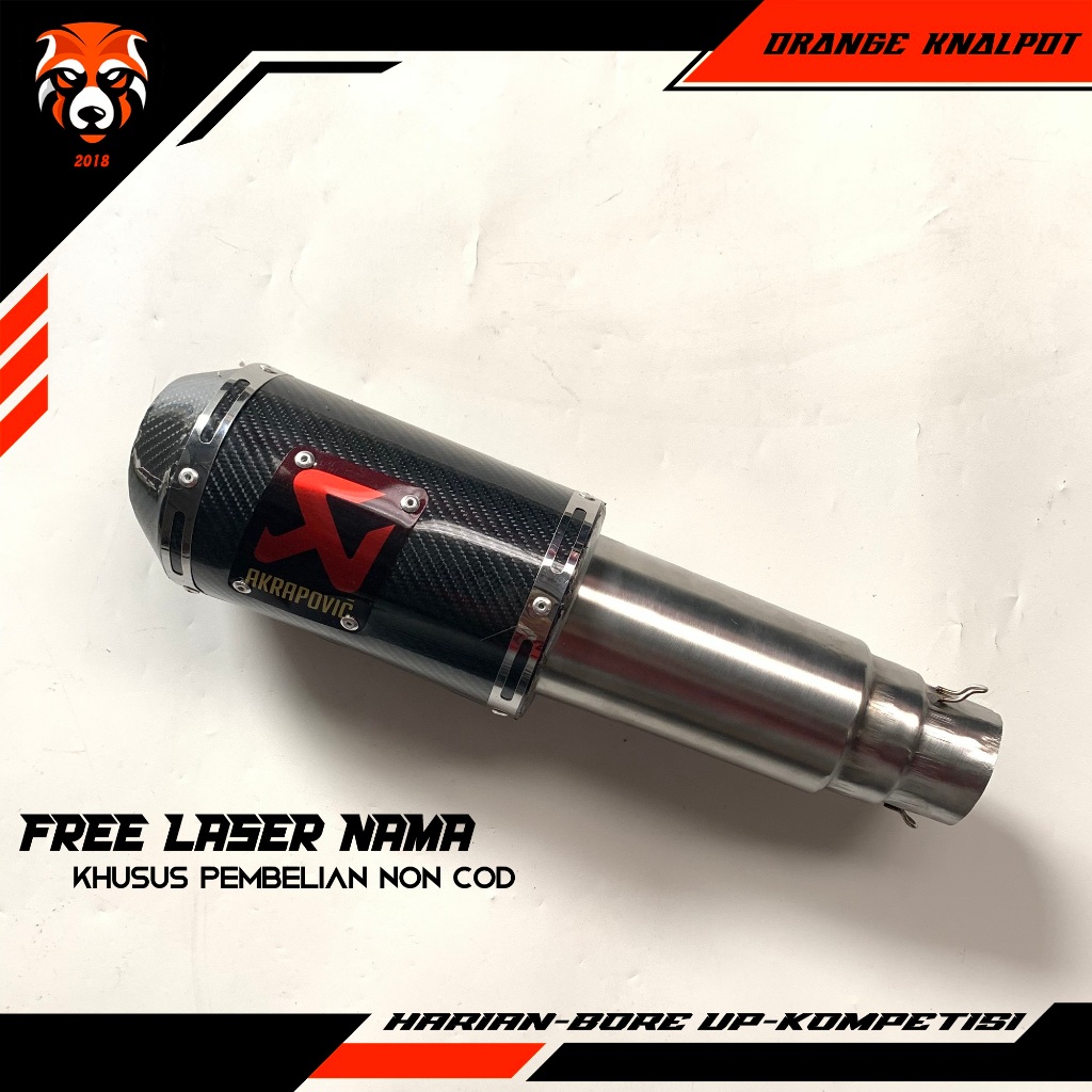 TERMURAH☑️Knalpot akrapovic Nmax Aerox 155 Vario Beat street Scoopy new Xride mio soul Adv pcx Genio