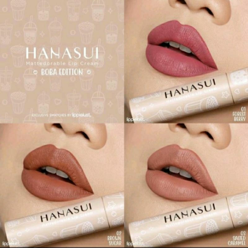 lipstik hanasui/lipstik boba/lipstik matte