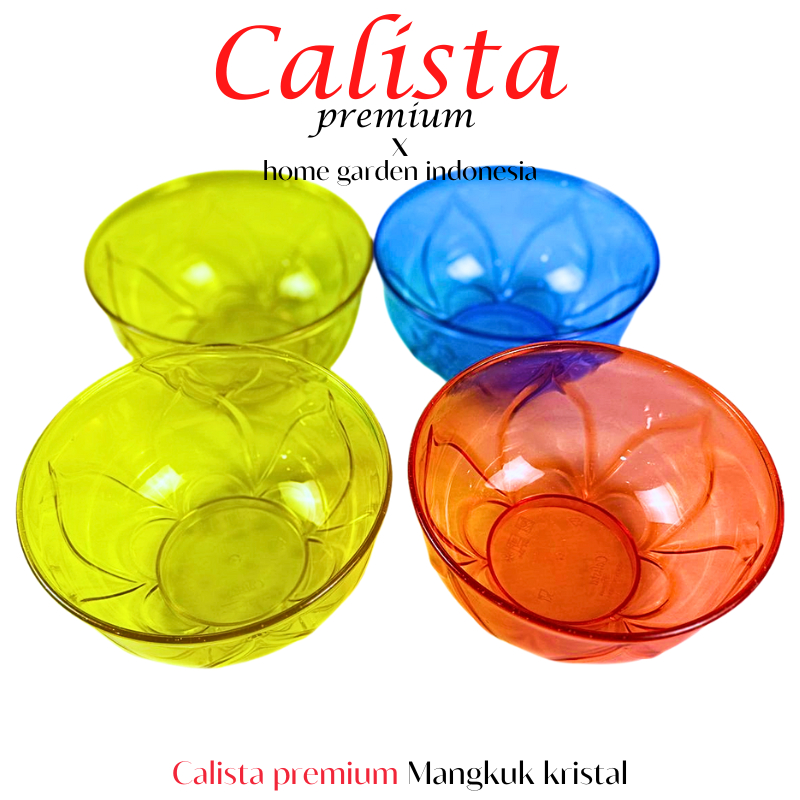 [ CALISTA ] MANGKOK PLASTIK AESTHETIC CALISTA CRISTAL PREMIUM BESAR  MANGKUK PLASTIK MIE BAKSO SEBLA