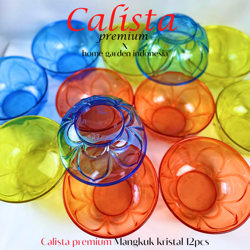 [ CALISTA ] MANGKOK PLASTIK AESTHETIC CALISTA CRISTAL PREMIUM BESAR  MANGKUK PLASTIK MIE BAKSO SEBLA