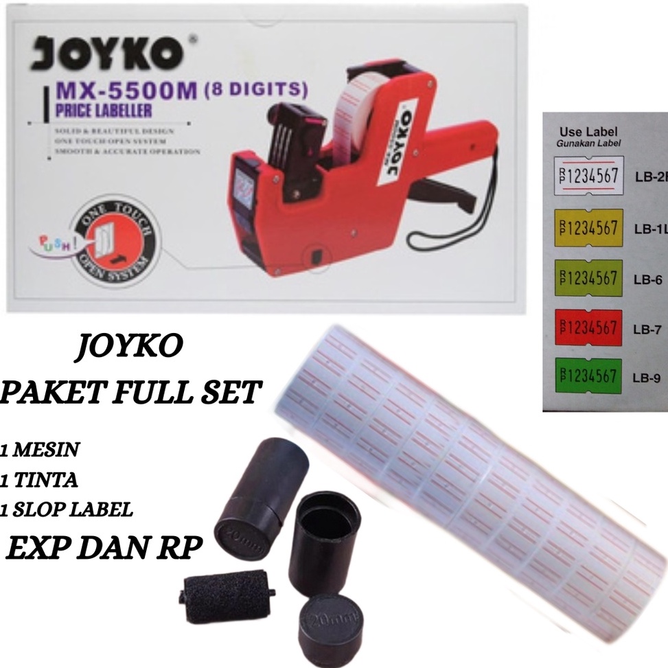 

Harga Murah Mesin Label Harga Alat Tembak joyko MX 55 M 1 baris price labeller Exparid Exp