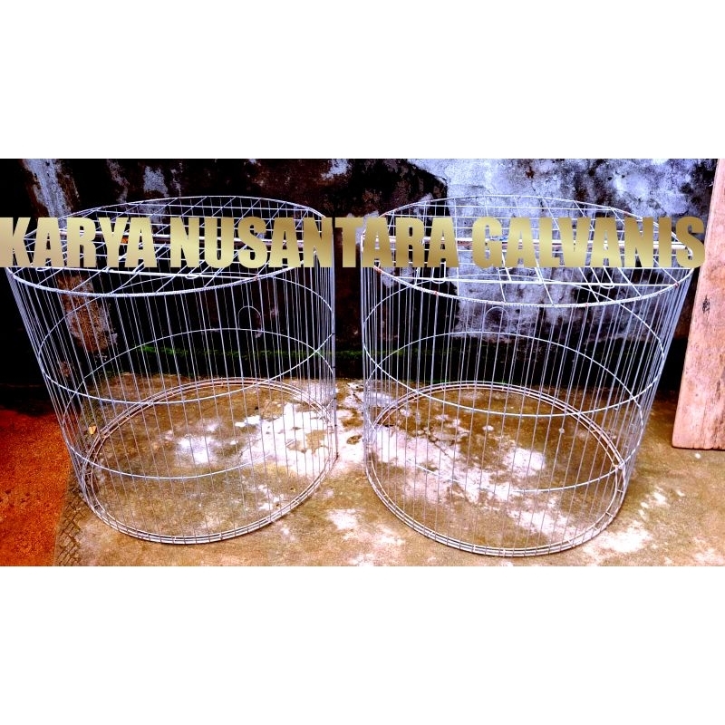 GALVANIS KANDANG AYAM DIAMETER.100×TINGGI.80 BULAT