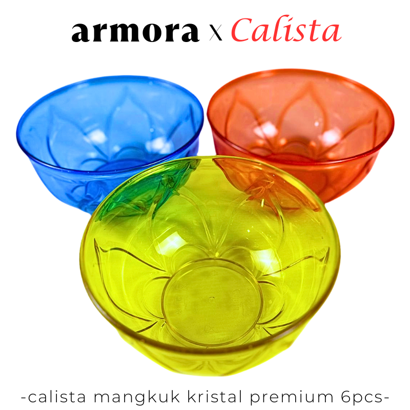 [ CALISTA ] MANGKOK PLASTIK AESTHETIC CALISTA CRISTAL PREMIUM BESAR  MANGKUK PLASTIK MIE BAKSO SEBLA