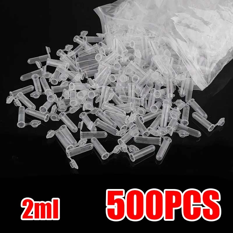 500pcs Pcr Tube 2ml Centrifuge Tube Tube Sentrifuge Sentrifuse Tube Eppendorf Tube Autoclavable