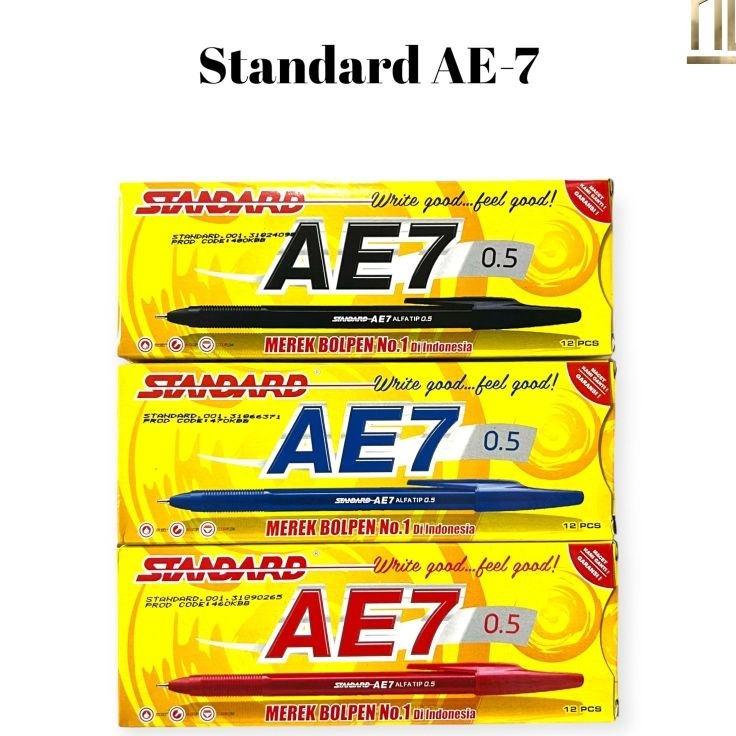 

LANGSUNG BELI GAN Pulpen Ballpoint Pen Standard AE 7 12 Pcs