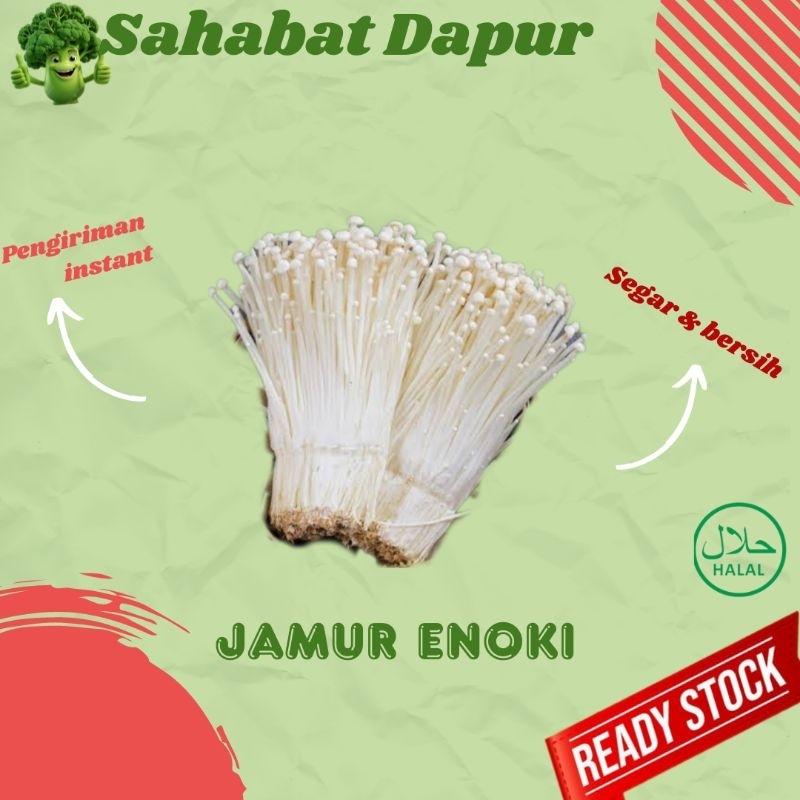 

Jamur Enoki - sayur segar - Sahabat Dapur Delivery