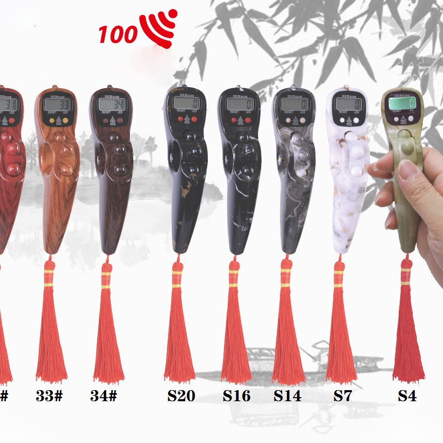 PRODUK AWAL TAHUN Tasbih Digital LED  Alarm Kayu Marble  Tasbih Kayu Marble Bunyi 1 Model 236