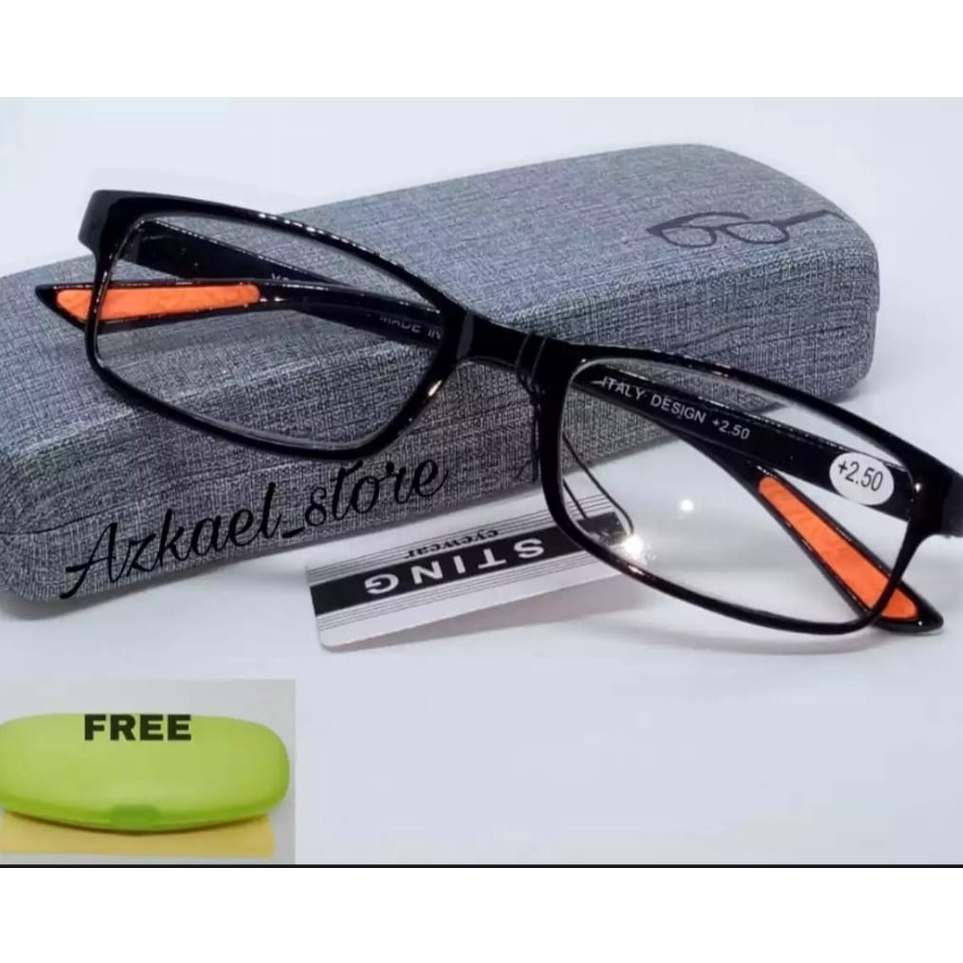 Harga Terjamin  Kacamata Baca Kacamata plus 1 sampai  4 lentur Anti Patah Kacamata Elastis free box 