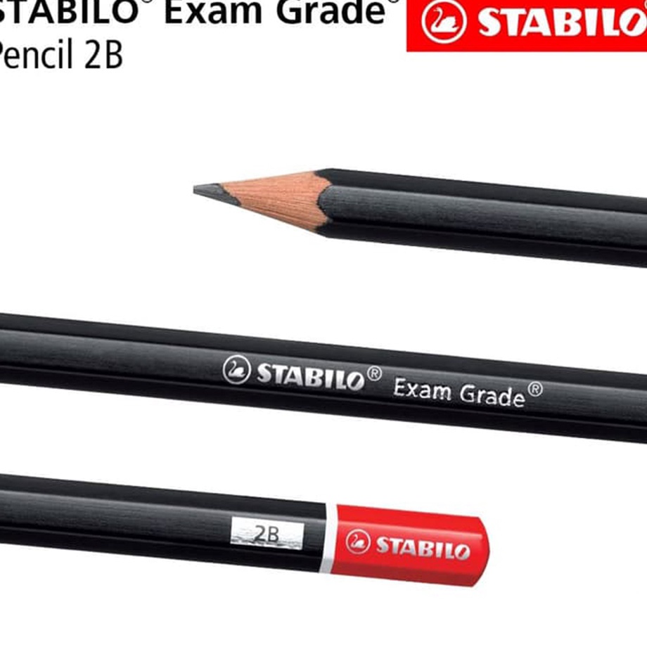 

MALL STABILO Exam Grade Pensil 2B 12pcs Pencil Kayu Hitam Ujian Sekolah Komputer UK