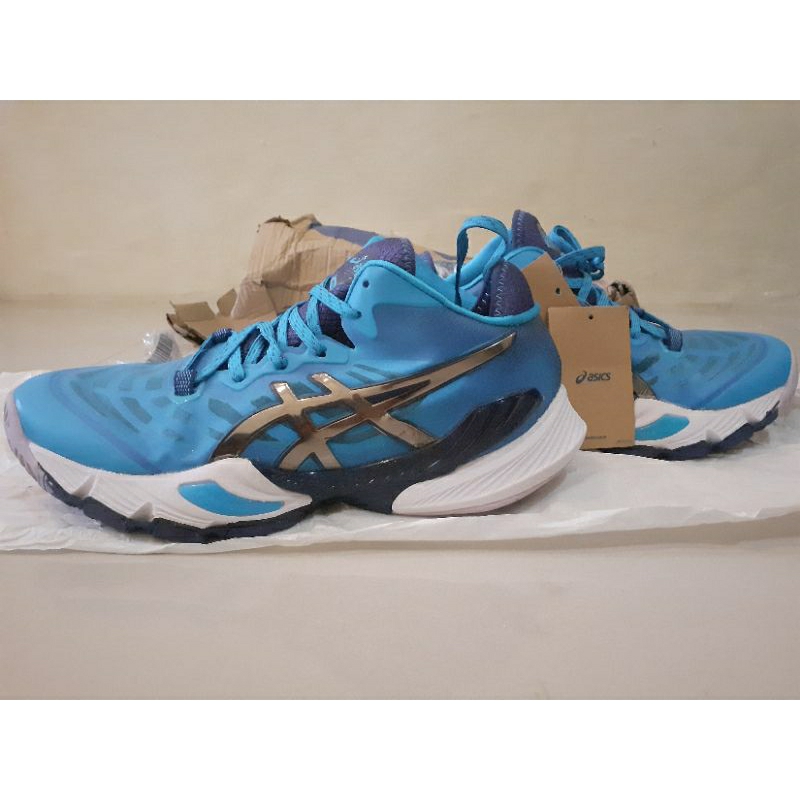 Sepatu Voli Asics Metarise 2023 ISLAND BLUE/PURE SILVER