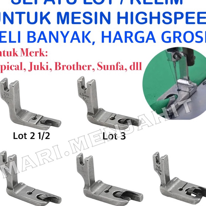 PROMO TERUPDATE Sepatu Lot  Lilit Kelim Mesin Jahit Industrial Highspeed Untuk Mesin Jahit Jarum 1 T
