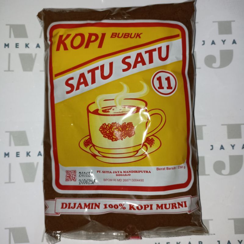 

Kopi Bubuk Satu Satu / Kopi 1 1 Kemasan 250gr