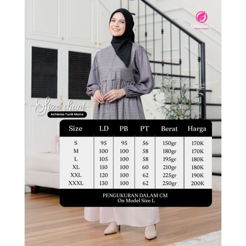 ACHIERAA TUNIK DEWASA BY FANIA HIJAB(Hanya Tunik)