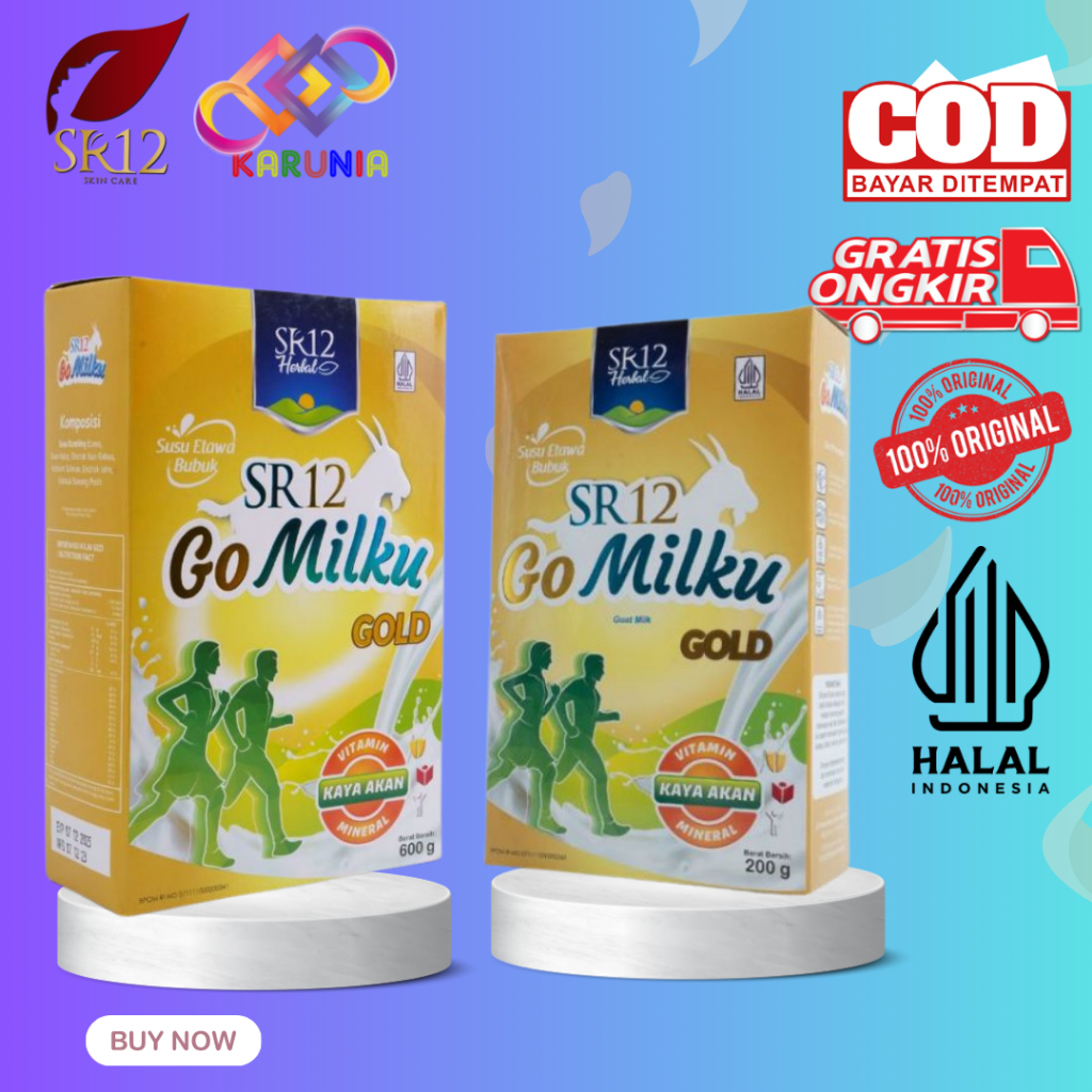 

Gomilku Gold SR12 Susu Kambing Etawa Rendah Lemak Tinggi Kalsium Bebas Gula