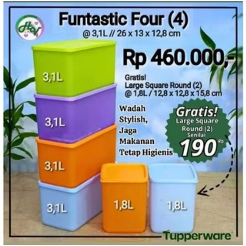 Funtastic four tupperware