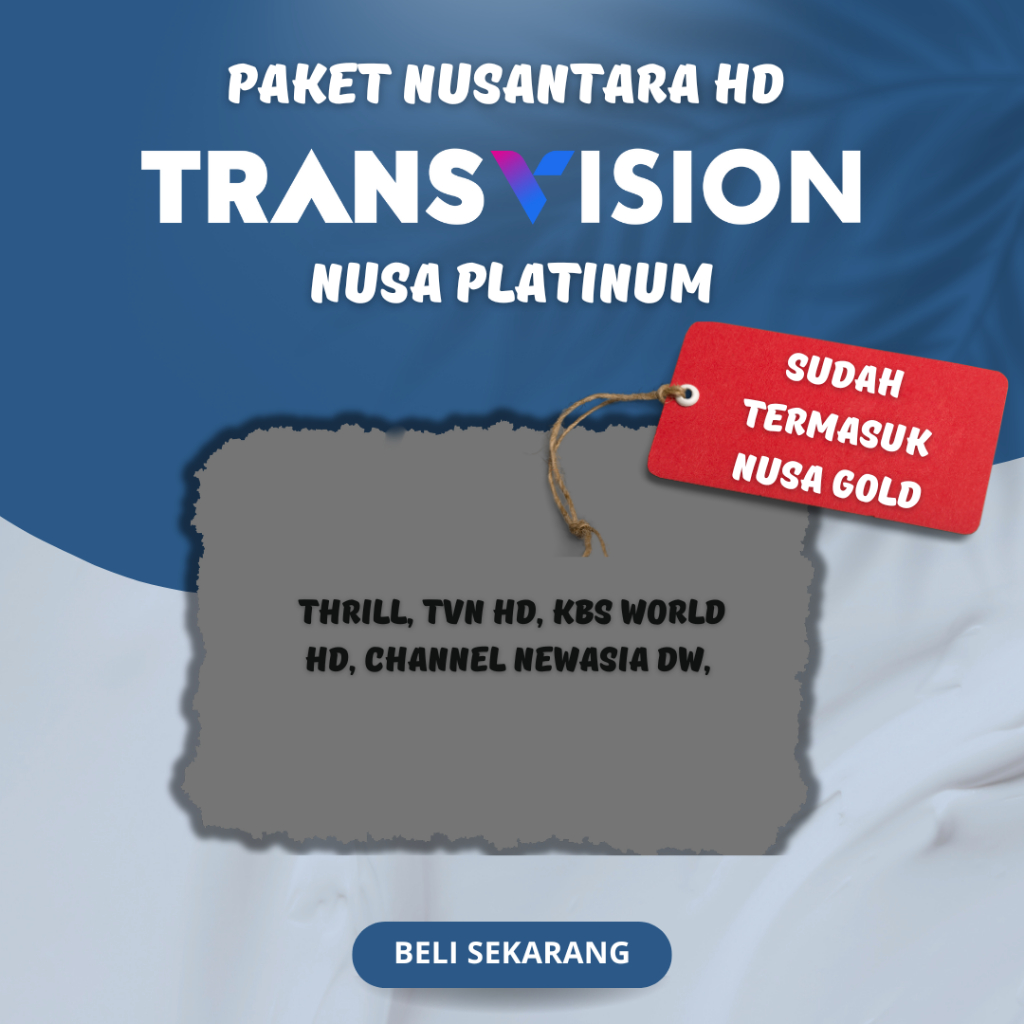 PAKET NUSA PLATINUM NUSANTARA HD 1 BULAN