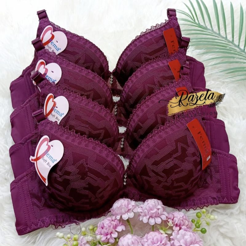 BRA BH WANITA PAKAI KAWAT CUP B SEDANG BUSA TIPIS SIZE 36-42